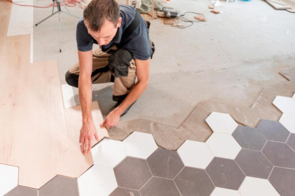 Pose de carrelage extérieur