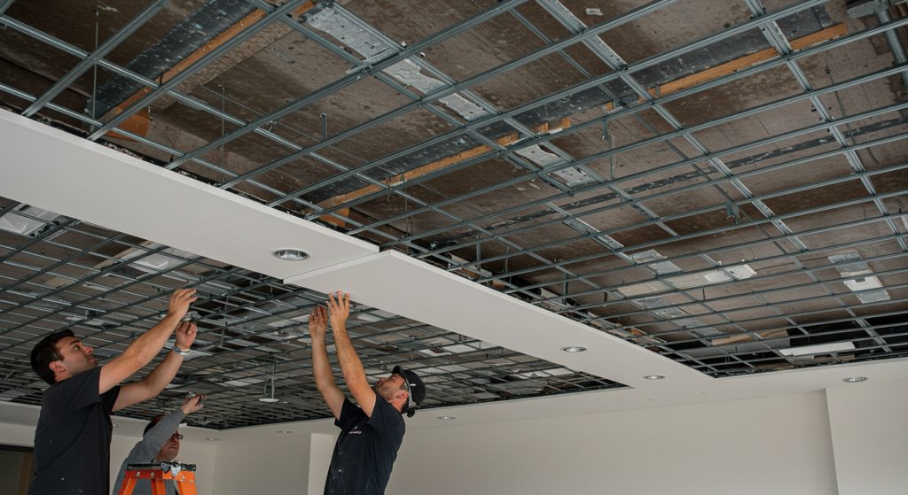 Installation de plafonds suspendus : guide pratique pour un résultat réussi
